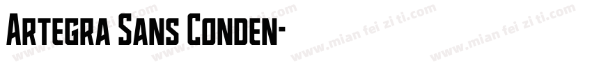 Artegra Sans Conden字体转换